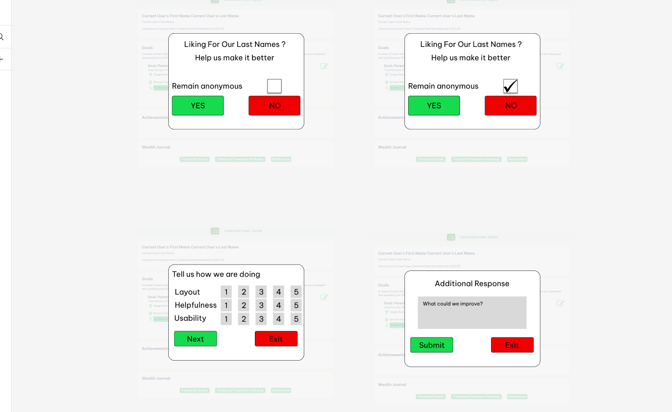 A picture of a UI/UX mockup for FOLN